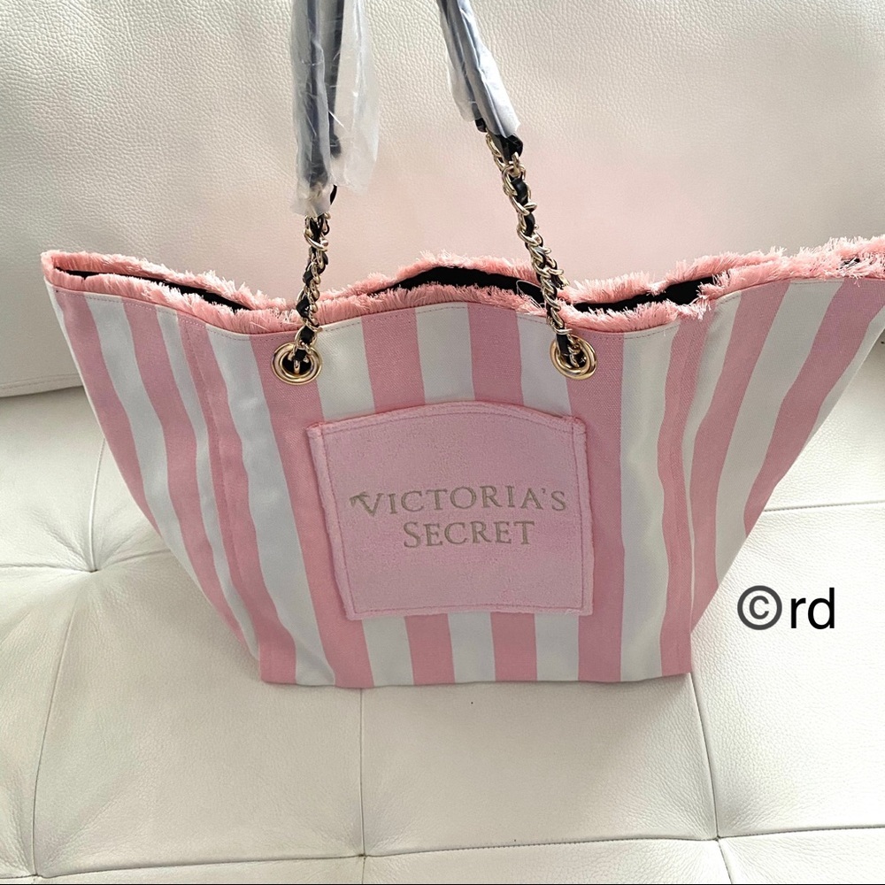 Victoria’s Secret Pink Stripe Beach Bag $58 - Picture 8 of 12